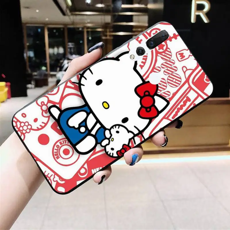 Милый чехол для телефона с мультяшным котом Hello Kitty Huawei Y6P Y8S Y8P Y5II Y5 Y6 2019 P Smart Prime Pro |