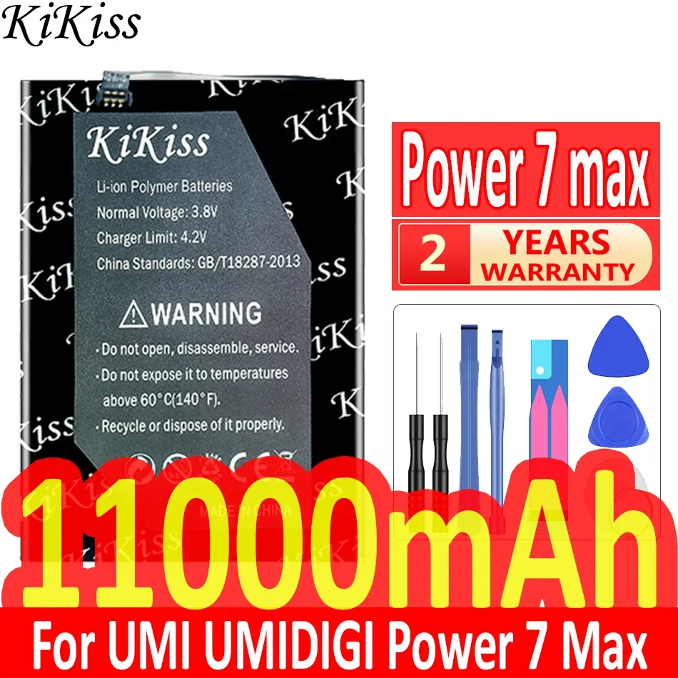 

11000mAh KiKiss Powerful Battery Power 7 max For UMI UMIDIGI Power7 Max 7Max