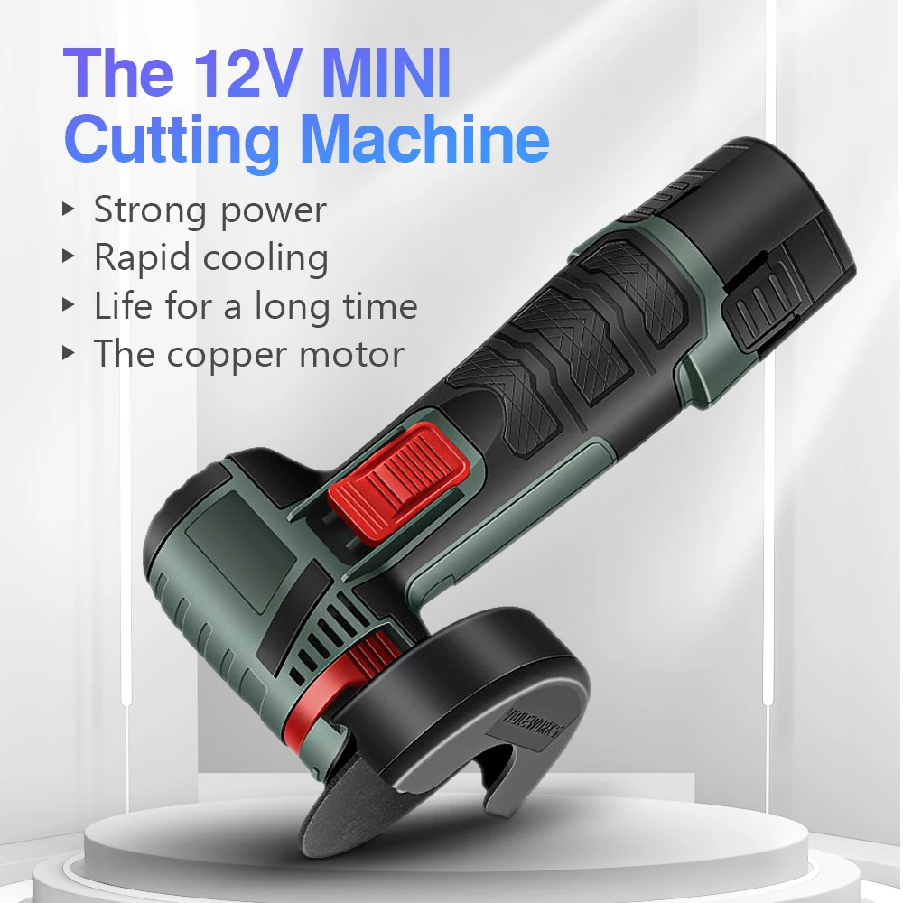 

12V Cordless Angle Grinder Rechargeable Electric Grinding Tool Mini Grinder Cutter for Cutting Polishing Ceramic Diamond Grinder