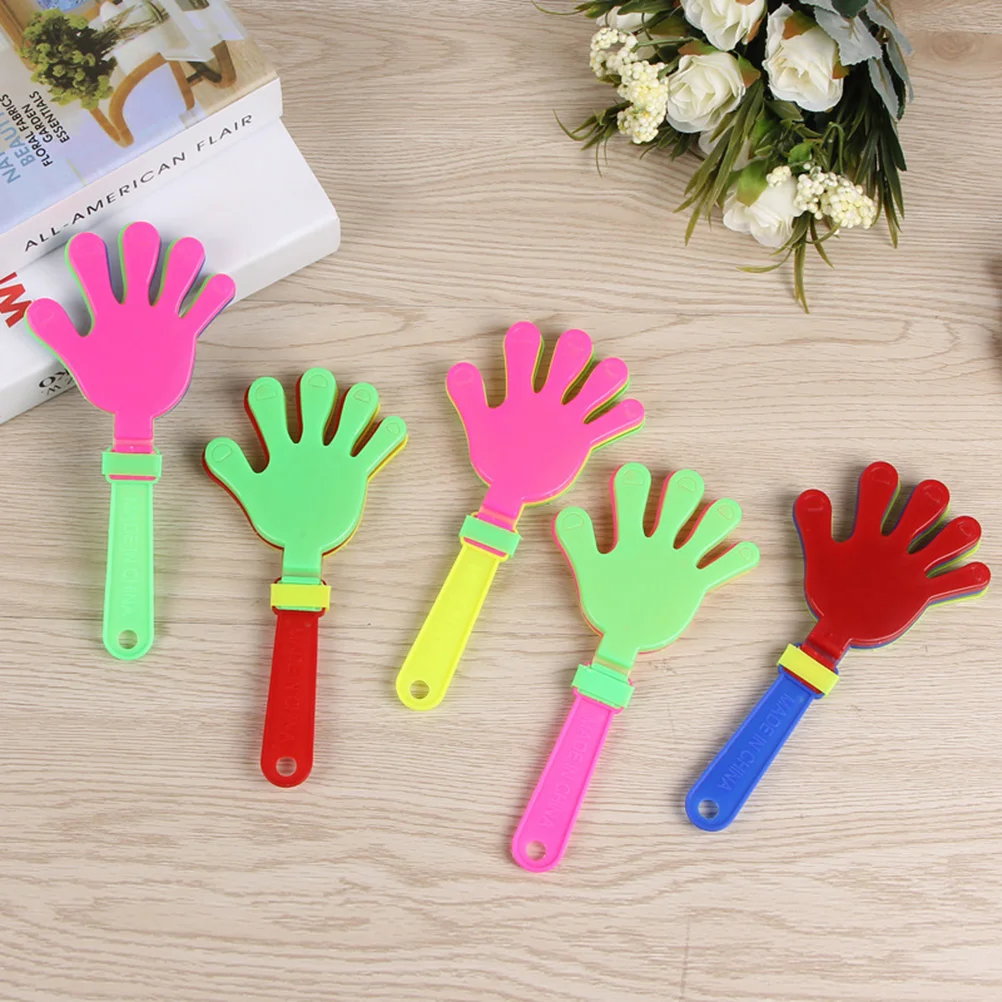 

12pcs Hand Clapper Noisemakers Plastic Palm Clapping Device Clapping Hands for Gift Giving Game Accessories Party Favor Prizes