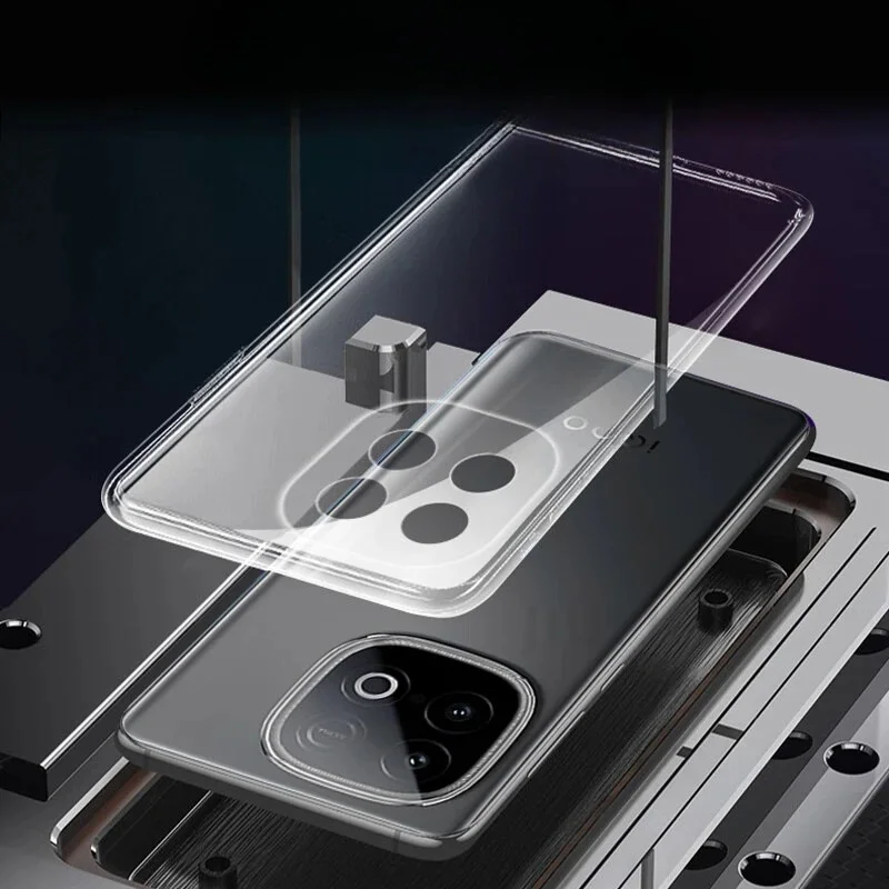 Фото Для Vivo iQOO Z10 Turbo Pro Vovo iQOOZ10TurboPro TurboPro прозрачный мягкий силиконовый чехол из ТПУ, задняя крышка, защитный чехол №4