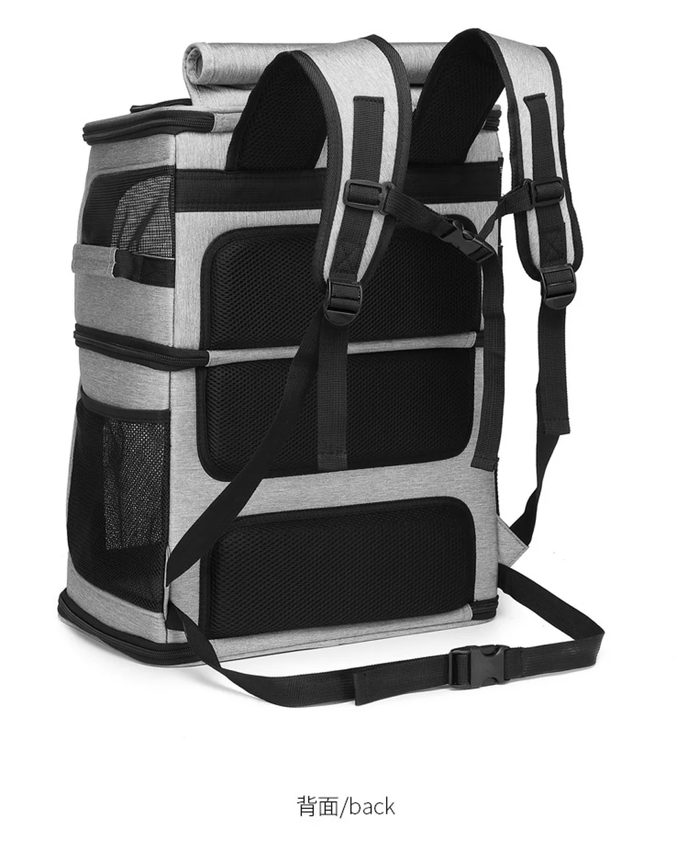 Скидка Дышащая двухслойная сумка для домашних питомцев, уличный портативный складной рюкзак для кошек, износостойкий рюкзак для переноски собак, ...