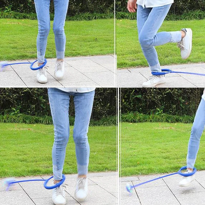 Спортивный шарик-качели шарик-Скакалка на лодыжке мигающее кольцо для прыжков