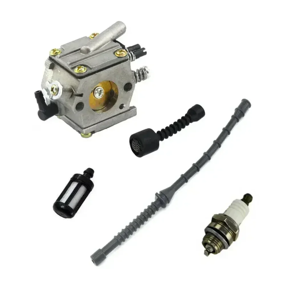 Фото Комплект карбюратора для бензопилы Stihl 038 MS380 MS381 038AV, карбюратор Super Magnum, топливный фильтр, штуцер топливной магистрали, аксессуары для садового электроинструмента. №4