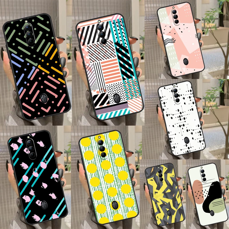 Чехол в горошек с рисунком абстрактного искусства для Nubia Red Magic 6S 7S 8S Pro чехол