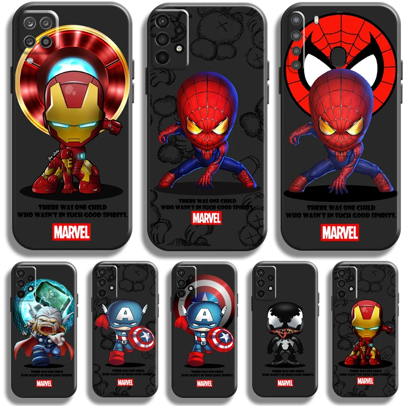 

Marvel Cartoon Spiderman For Samsung Galaxy A11 A12 A20 A20E A21 A21S A22 A30 A31 A32 A51 A52 A70 A71 A72 5G Phone Case Back