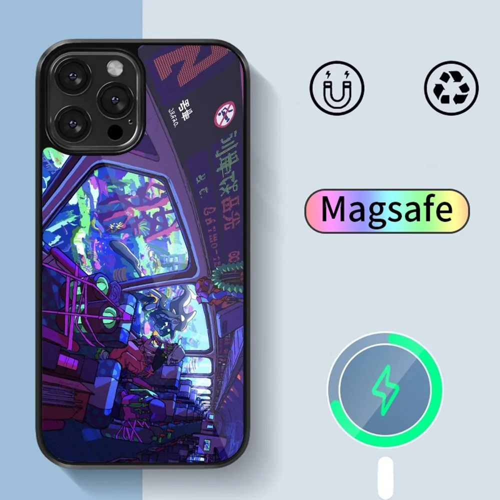 Мультяшный чехол Z-Zutomayo для телефона iPhone 14 13 12 11 15 Pro Max Plus Magsafe Магнитный