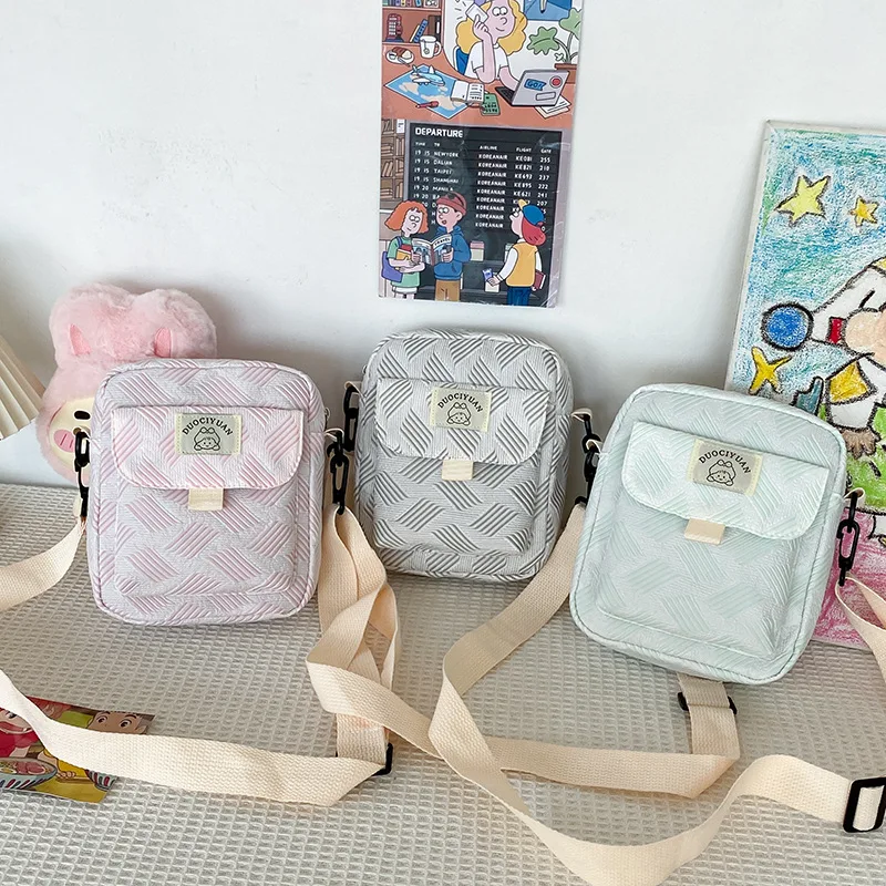 

Canvas Bag Women's Crossbody 2023 New Korean Summer Bag Japanese Literature Versatile Cute Women's Shoulder Bag