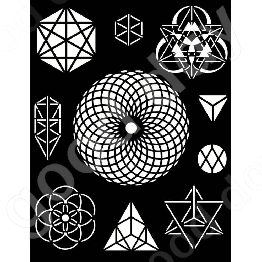 

Cosmos Infinity Symbols Layered Production Stencil Scrapbook Diary Decoration Embossing Template Diy Greeting Card Handmade New