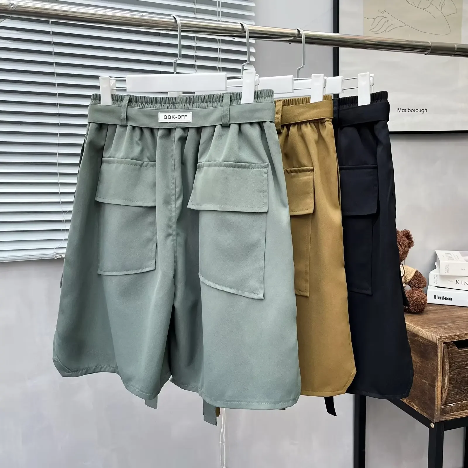 Летние модные универсальные шорты унисекс повседневные простые мужские брюки из