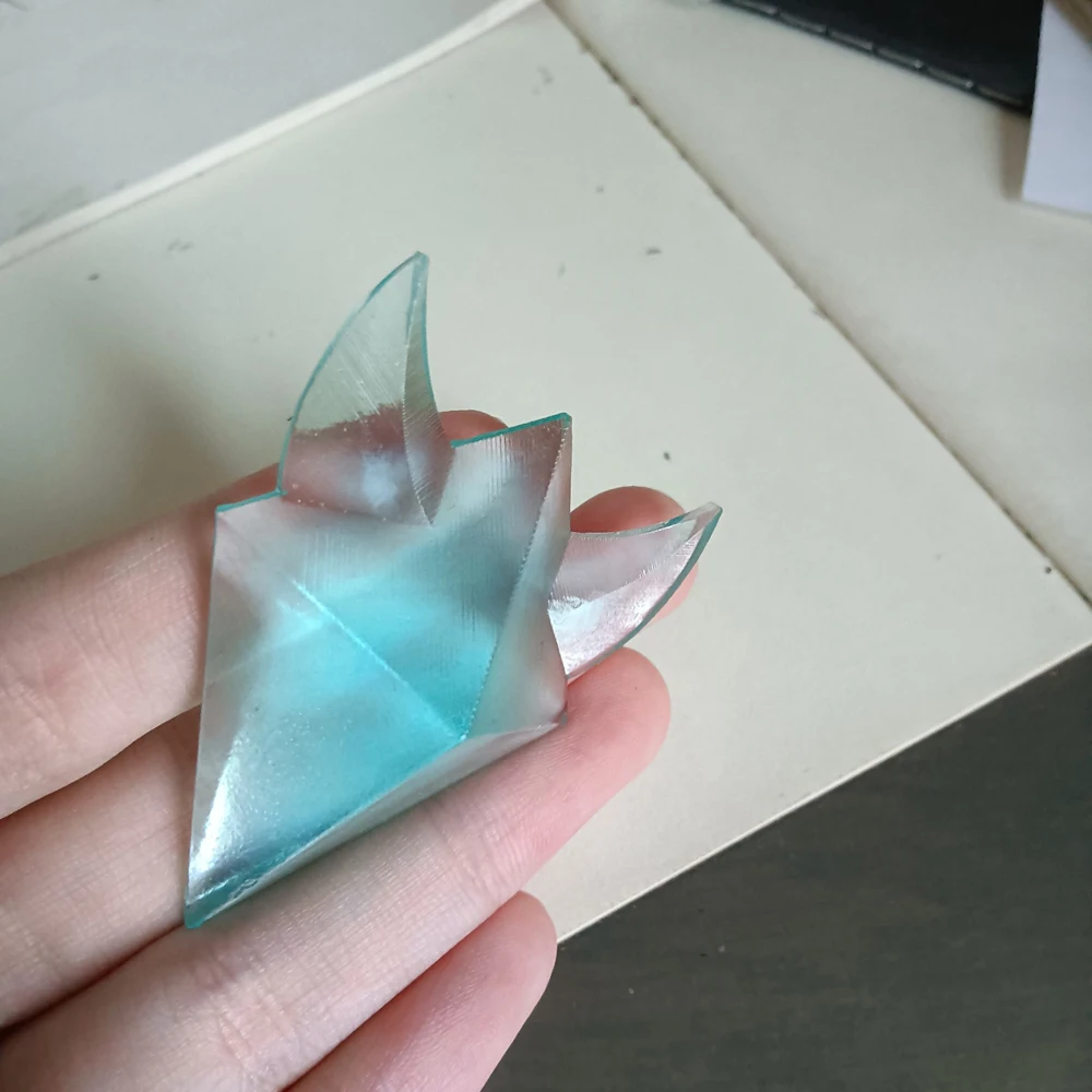 

Hot Genshin Impact Gift from Xiao Handmade 3D Crystal Butterfly Necklace Hair Clip Keyring Pendant School Bag Barrettes Keychain