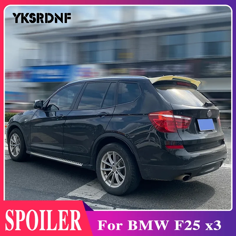 

Подходит для спойлера BMW F25 x3 2011-2017, АБС-материал, отделка для заднего крыла автомобиля, Праймер, цветной спойлер для багажника