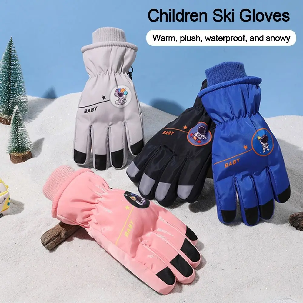 

Snow Snowboard Children Skiing Gloves Thicken Windproof Kids Cycling Gloves Waterproof Winter Warm Outdoor Sports Mittens