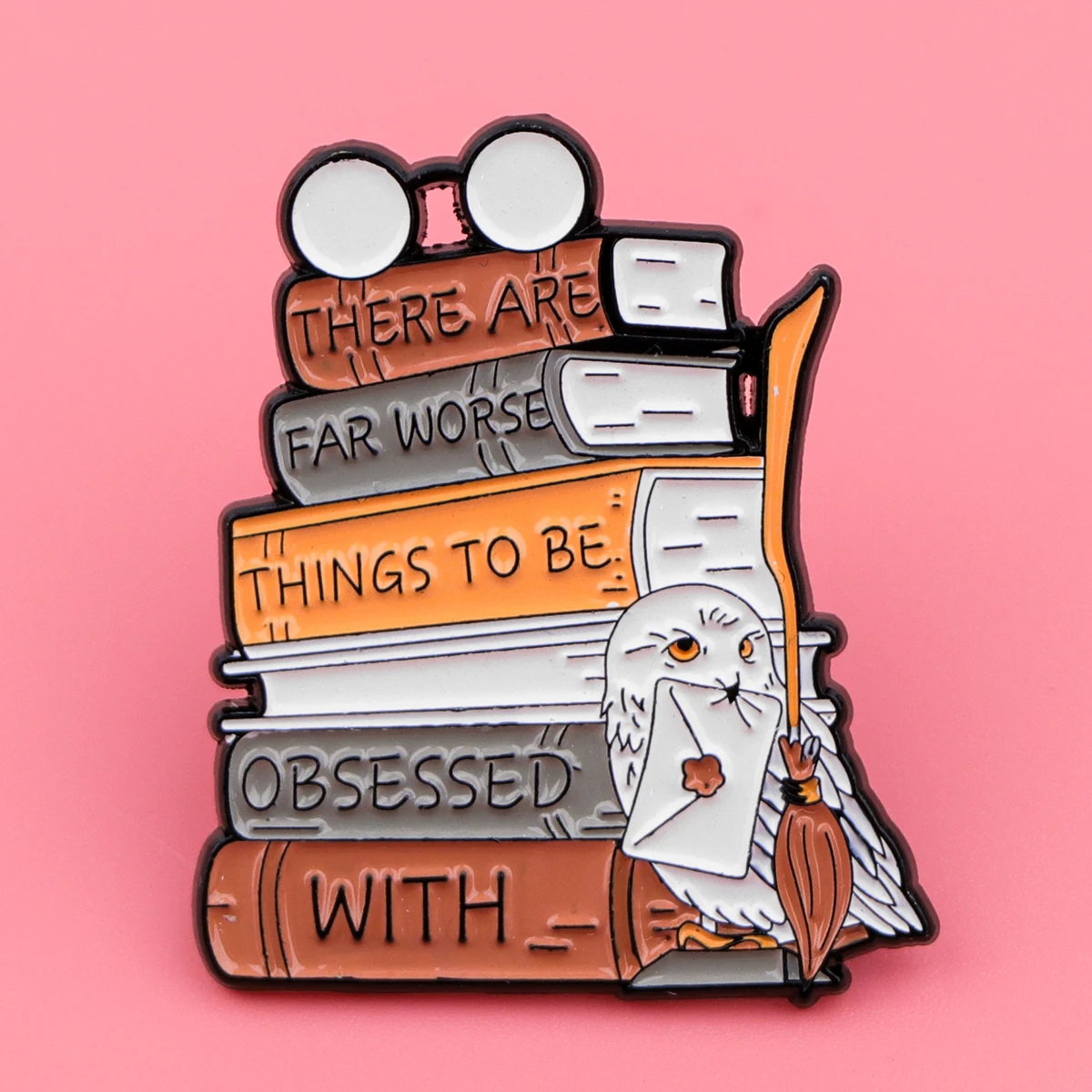 Фэнтезийные значки с волшебной совой металлические булавки для лацканов рюкзака