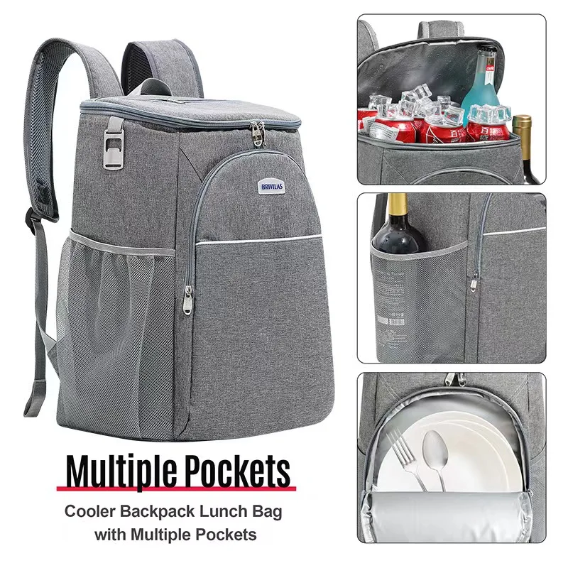 

Сумка для хранения пикника, охлаждаемый Ланч-бокс, сумка для льда, рюкзак из холодной усиленной алюминиевой фольги, инкубатор