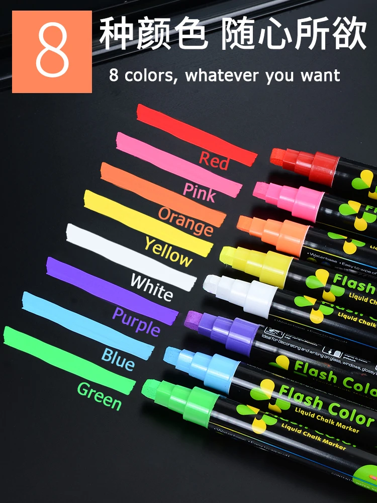 Kup Tablica Kolorowe Marker Z Kredą W Płynie Wymazywalnej Wyróżnienia Fluorescencyjny Długopis Materiały Biurowe Billboard LED Malowanie Tablica Tanie Tablica Kolorowe Marker Z Kredą W Płynie Wymazywalnej Wyróżnienia Fluorescencyjny Długopis Materiały Biurowe Billboard LED Malowanie Tablica