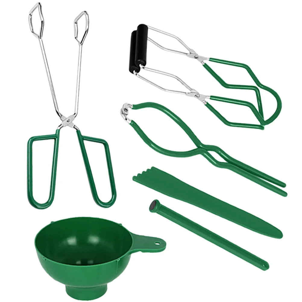 

Jar Canning Lifter Lid Jam Stainless Lifting Kitchen Rainbow Supplies Making Tool Tools Clamp Magnetic Steel Clip Tongs