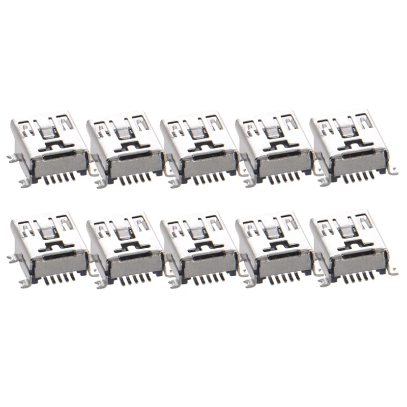 

10 Pcs Mini USB Type B Female Port 5-Pin 180 Degree SMD SMT PCB Jack Socket