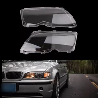 free shipping hot new 2 pcs auto car headlight lenses replacement left right headlamp protective shell cover for bmw e46