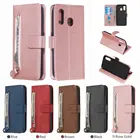 Кожаный чехол-кошелек на молнии для Samsung A51, A71, Galaxy A10, A10S, A20E, A20S, A20, A30, A30S, A40, A40S, A50, A50S, A60, A70, E27H