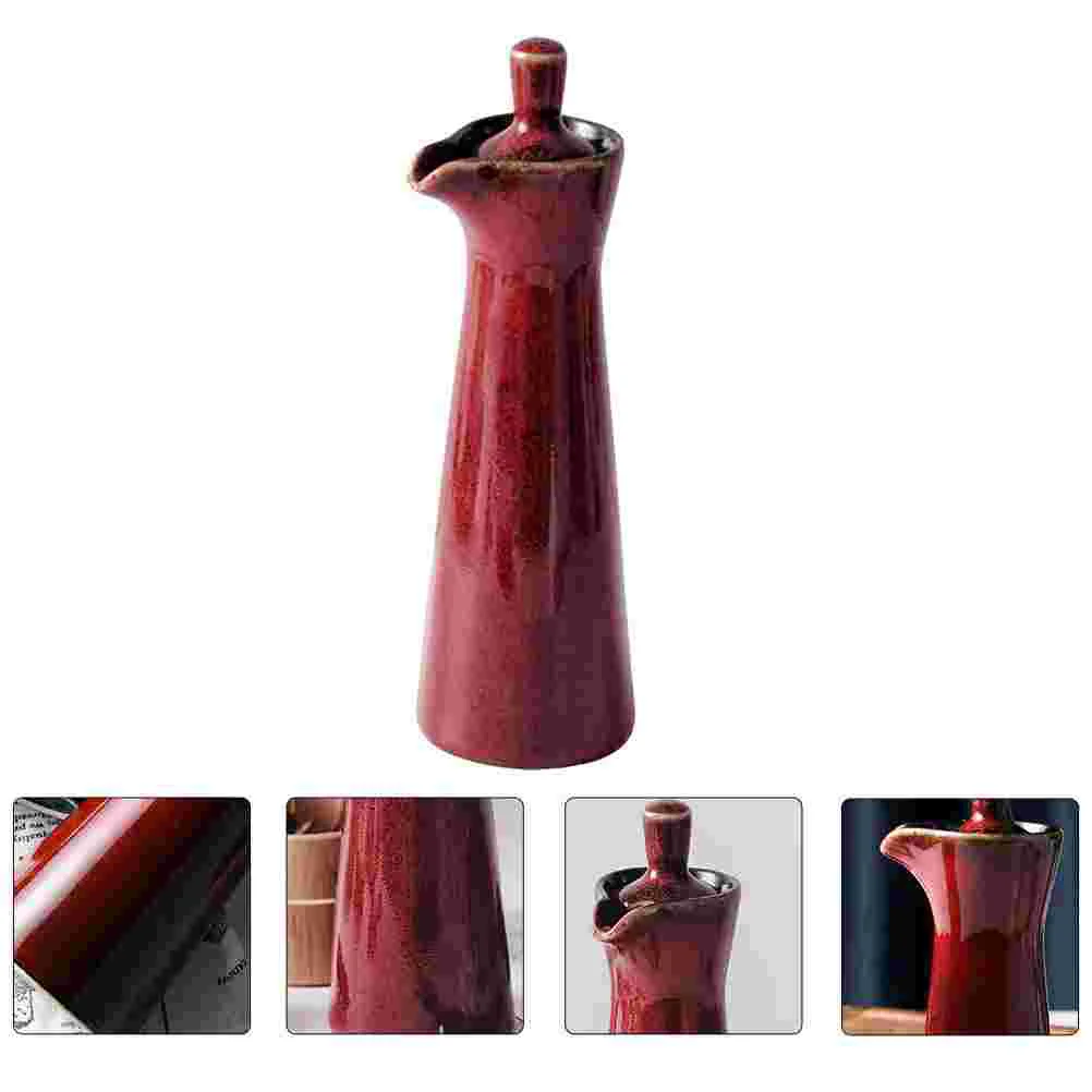 

Oil Dispenser Bottle Sauce Vinegar Soy Ceramic Olive Cruet Container Condiment Pot Jar Shoyu Seasoning Cooking Kitchen Storage