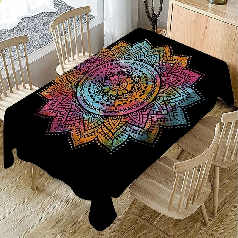 

Forest Landscape Printing Rectangular Tablecloth for Table Wedding Decoration Waterproof Anti-stain Dining Coffee Nappe De Table