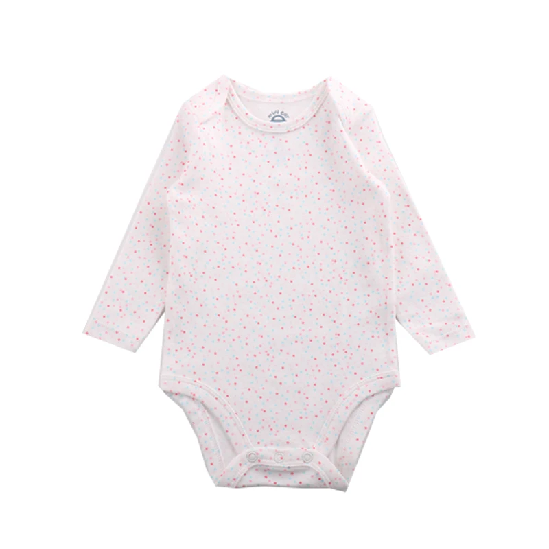Хлопковый комбинезон для новорожденных с длинным рукавом треугольной формы |