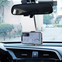 multi purpose car phone holder rearview mirror cellphone holder 360%c2%b0 smartphone stand auto rear headrest bracket car gps hanger