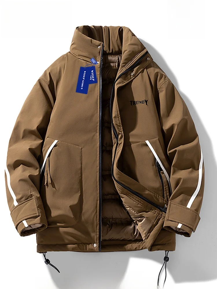 Wassup Glory Пуховик с воротником-стойкой Одежда на хлопковой подкладке Мужская