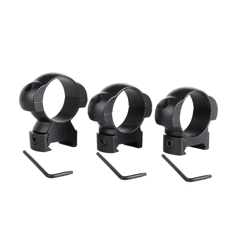 

2 Pcs 30mm Black Hunting Rifles Scope Mount Rings Durable Steel Tactically Flashlight Mount Optical Sight Bracket GXMF