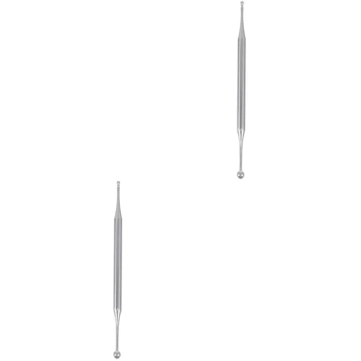 

2 pcs Stainless Steel Ear Acupoint Detection Pen Multi-function Auricular Point Pen (Silver)