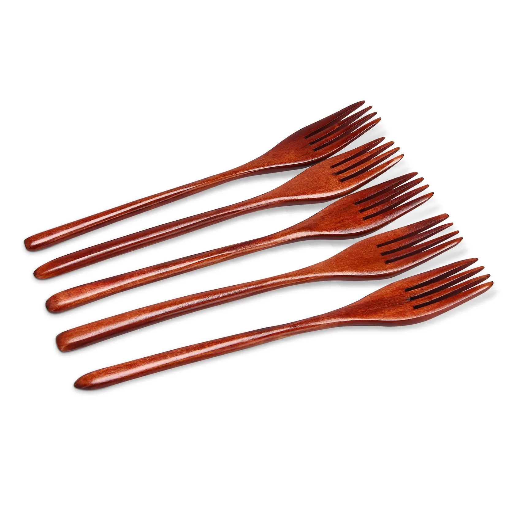 

Wooden Forks, 5 Pieces Eco-friendly Japanese Wood Salad Dinner Fork Tableware Dinnerware for Kids Adult (5 Pieces No Rope Woo