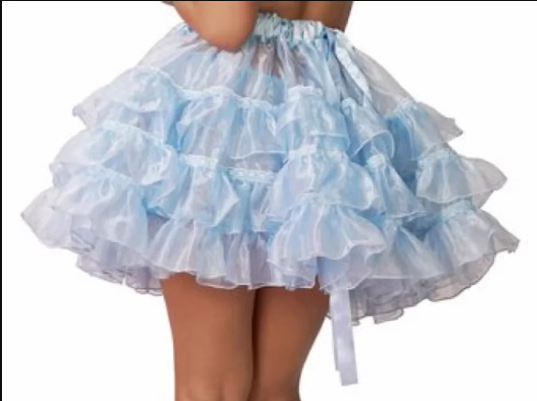 Сексуальное платье для взрослых гигантское синее с низом маленьких девочек