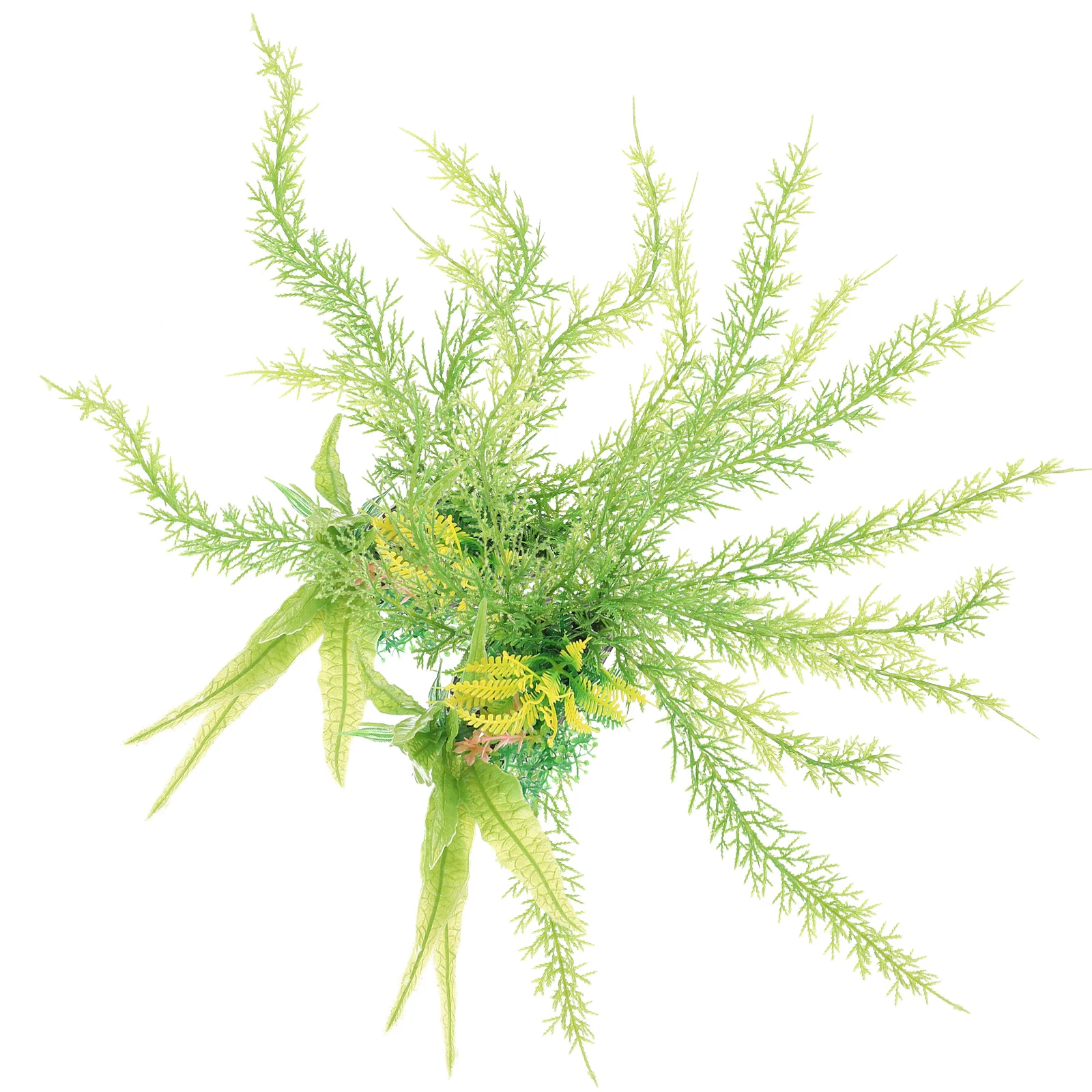 

2 Pcs Artificiales Para Aquarium Desktop Accessories Fish Tank Plants Supplies Topper Landscaping