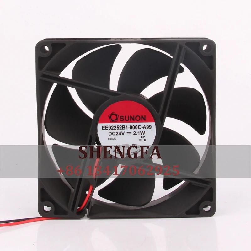 

SUNON EE92252B1-000C-A99 Case Cooling Fan DC24V 2.1W 92x92x25MM 9CM 9225 2-wire Inverter Centrifugal Industrial Exhaust