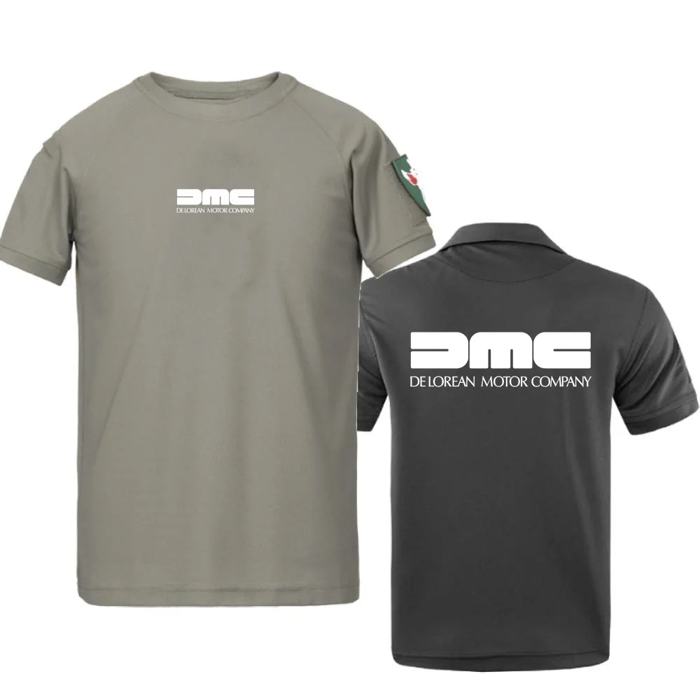Мужская футболка DMC DeLorean Назад в будущее из фильма повседневные топы с короткими