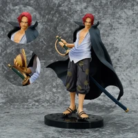 one piece anime figures model pop red hair shanks action toy figures 17cm pvc statue four emperors figma collectible figurines