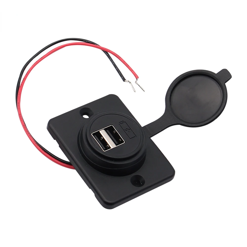 

Port USB Car Phone Charger Adapter Dual USB Charging Power Outlet 4.2A for 12V 24V Auto Motorcycle Adapters Socket Charger
