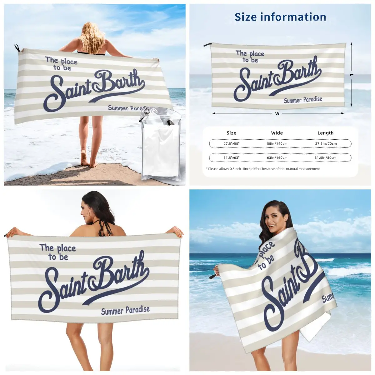 

Полотенце S-Saint B-Barth микрофибра