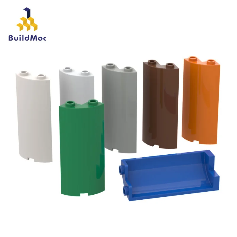 

10PCS High-Tech Assemble Particle 30987 2x2x5 Arc Wall Slab Bricks Building Blocks DIY Replaceable Part Gifts