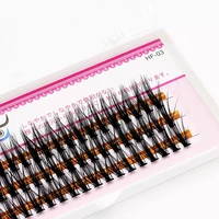 japan thick bundles makeup individual mink eyelashes 3d volume grafting fake false black cluster eyelash extension lash bunche