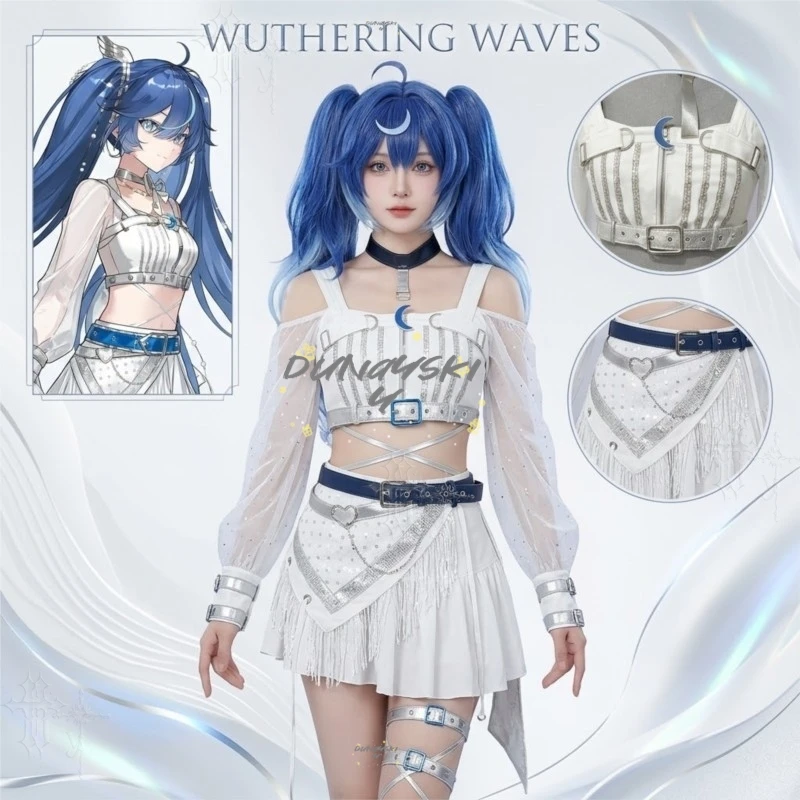 Фото Платье Danya из аниме Wuthering Waves, костюм Solar5 для дня рождения, индивидуальный костюм для женщин, одежда для вечеринки на Хэллоуин №4