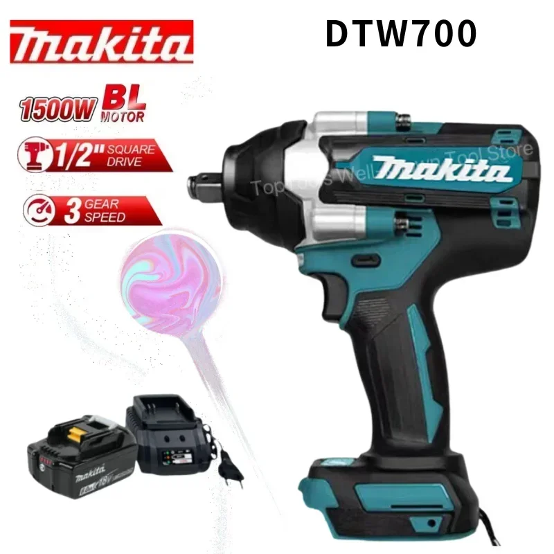 

Makita DTW700 18 в беспроводной 1/2 гаечный ключ Ударная дрель электроинструменты динамометрический ключ беспроводная дрель с храповым механизмом Бесплатная доставка