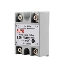 quality full amp 100a single phase fotek type solid state dc relay ssr 100dd 3 32v dc input to 5 60v dc output