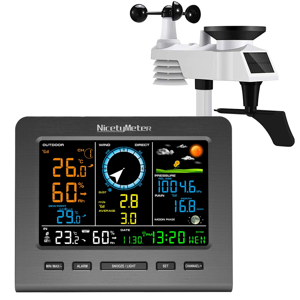 

0366-RF 6 In 1 Radio Frequency Weather Station