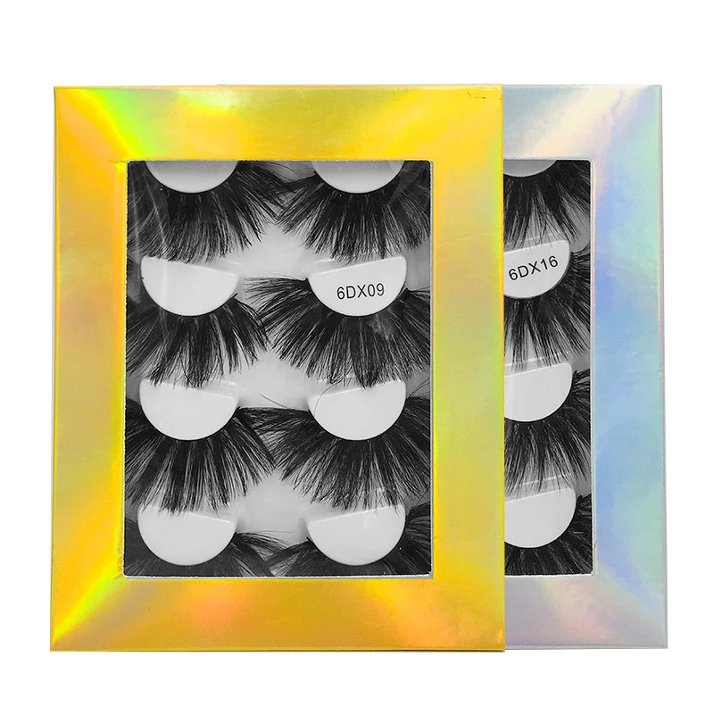 

4 Pairs/set Of 3D Fake Mink Hair, Fake Eyelashes, Natural Manual Fake Eyelashes, Eye Makeup Tools, Daily And Party Makeup