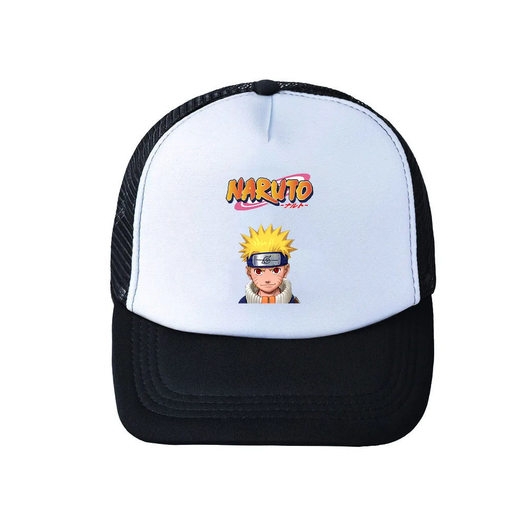 

Anime Canvas Printing Peaked Cap Student Summer HipHop Hats Cartoon Adjustable Mesh Hat Outdoor Baseballcap Leisure Sunhat Gifts