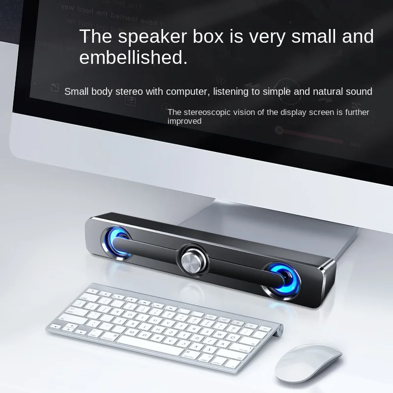 Sada V-111 Computer Audio Desktop Home Active Mini Speaker Notebook Speaker Strip Mini Bluetooth
