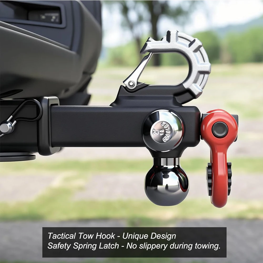 Высокопрочное трехшаровое крепление с крюком, шарниром и вращающимся тяговым звеном 1-78, 2, 2-516 дюймов, противоугонное, для прицепов (art.: 3920da9eed8bf) - 3920da9eed8bf