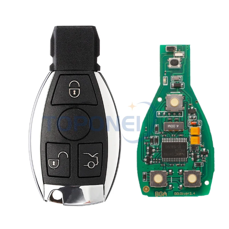 3 Button Smart Remote Key 315mhz/433mhz fob for Mercedes Benz after 2000+ NEC&BGA replace NEC Chip